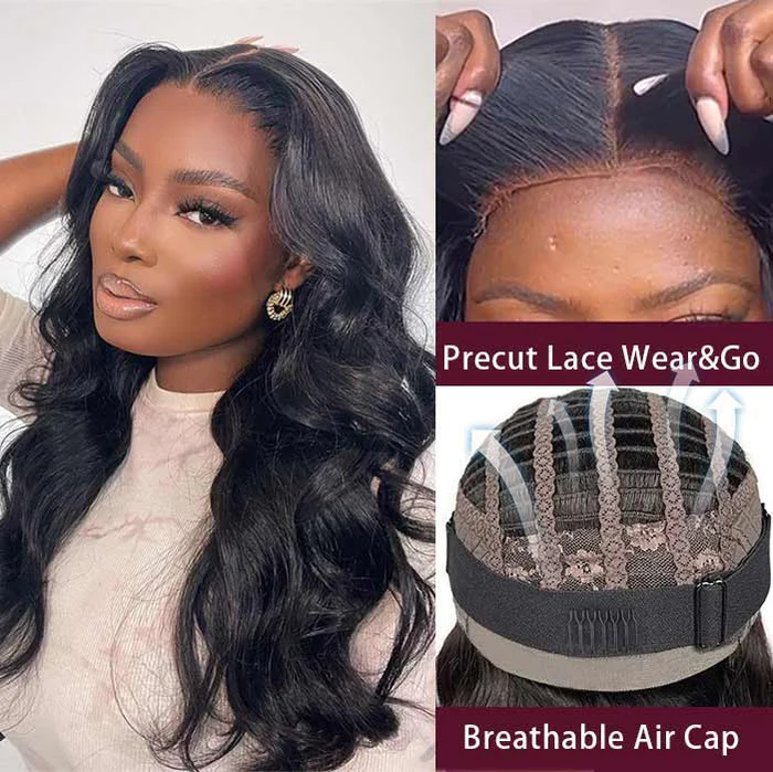 Mandisa Flash Sale Air Cap Pre-Cut Wear Go Breathable Glueless Wigs