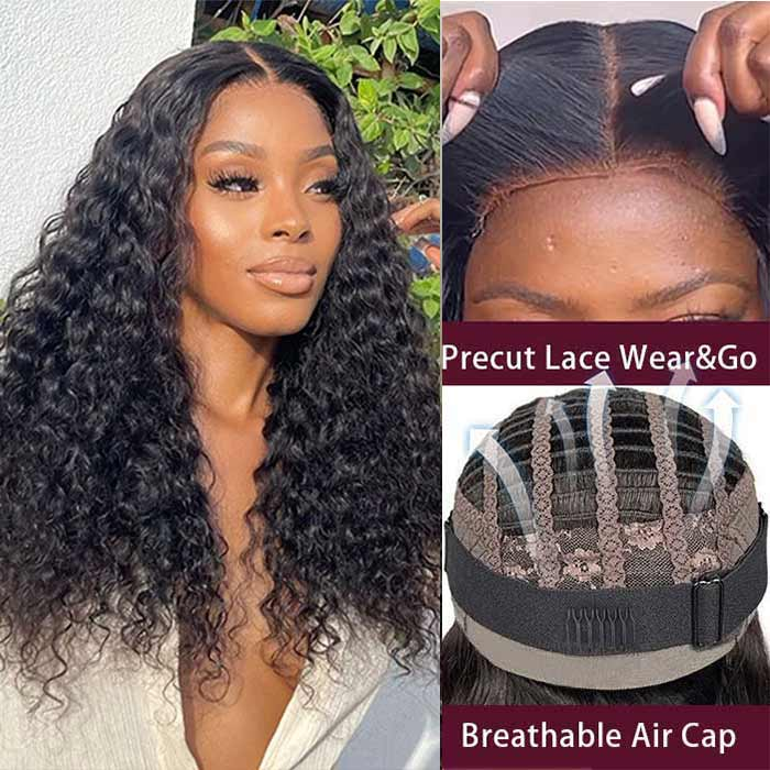 Mandisa Flash Sale Air Cap Pre-Cut Wear Go Breathable Glueless Wigs
