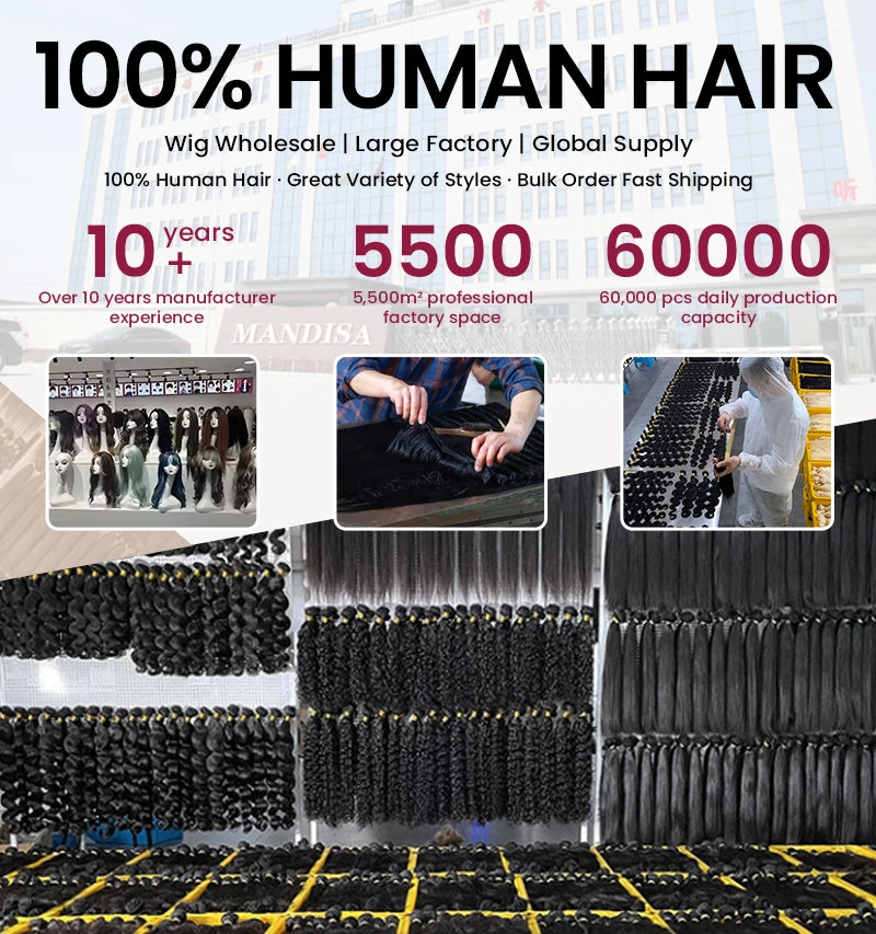 100% human hair factory supplier