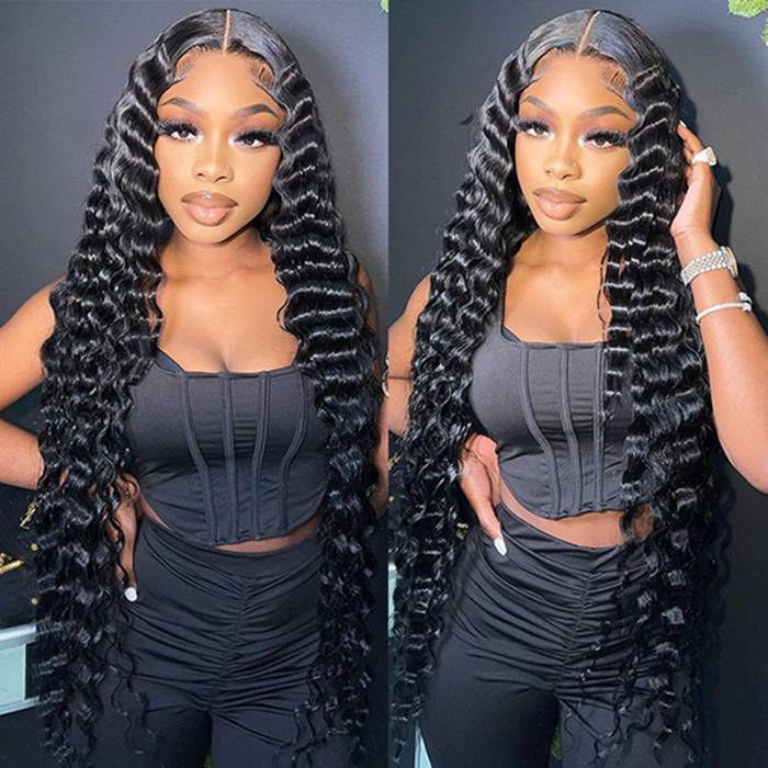 15A Double Drawn Salon Quality-Loose Deep Wave 13x4 HD Skin Melt Lace Front Human Hair Wigs