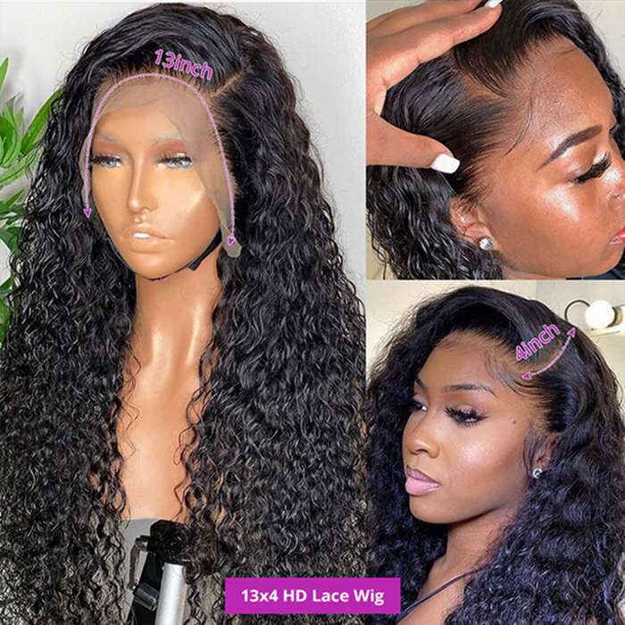 15A Double Drawn Salon Quality- Water Wave Lace Front Wigs For Women Pre-Plucked With Baby Hair