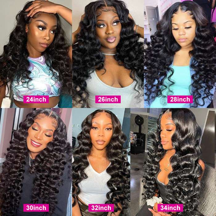 15A Double Drawn Salon Quality-Loose Wave Lace Front Wigs For Women Pre-Plucked With Baby Hair
