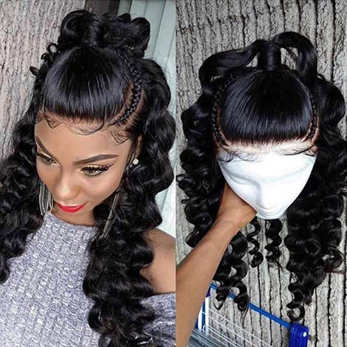13x6 Lace Frontal Wig Loose Wave Lace Wig Transparent Lace Wigs