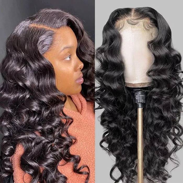 13x6 Lace Frontal Wig Loose Wave Lace Wig Transparent Lace Wigs