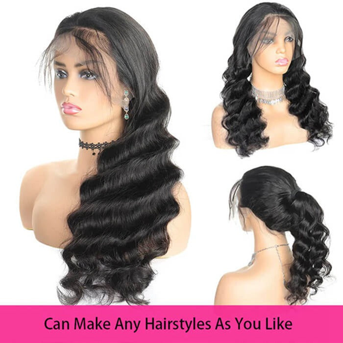 13x6 Lace Frontal Wig Loose Wave Lace Wig Transparent Lace Wigs