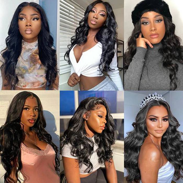 13x6 Transparent Lace Frontal Wig Body Wave Lace Wig