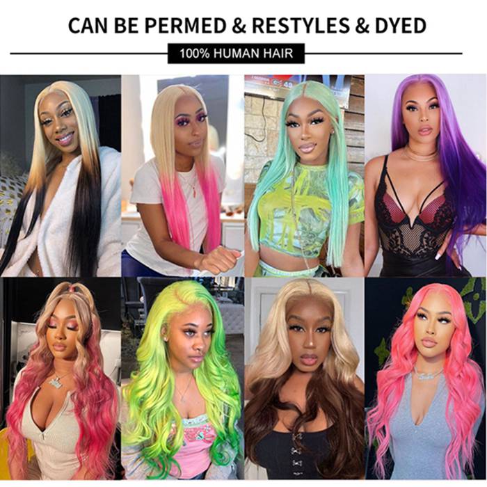 613 Blonde Straight Lace Front Wigs Pre Plucked Lace Human Hair Wigs For Women