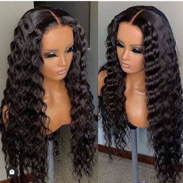 Deep Wave Lace Frontal Wigs 13x4 13x6 Lace Front Human Hair Wigs With Baby Hair