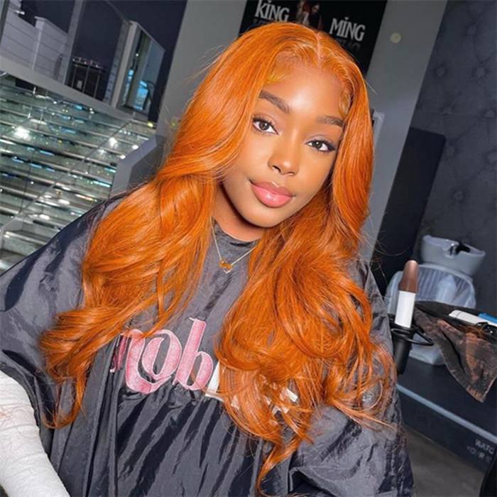 Ginger Lace Front Wig Body Wave 13x4 Lace Frontal Human Hair Wigs For Women