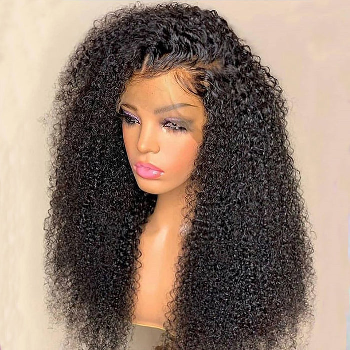 HD Lace Frontal Wigs Brazilian Human Hair Jerry Curly Wig