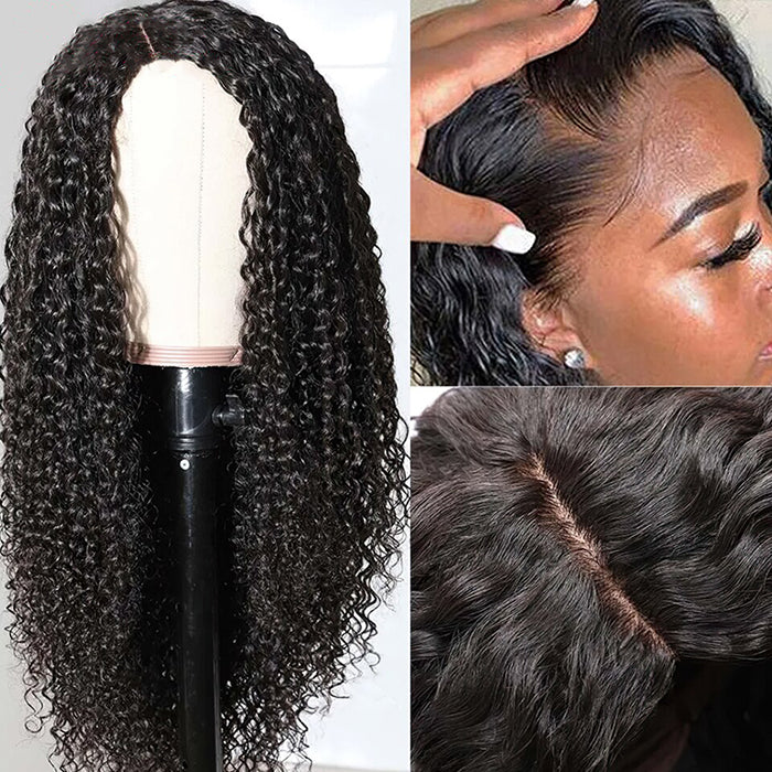 HD Lace Frontal Wigs Brazilian Human Hair Jerry Curly Wig