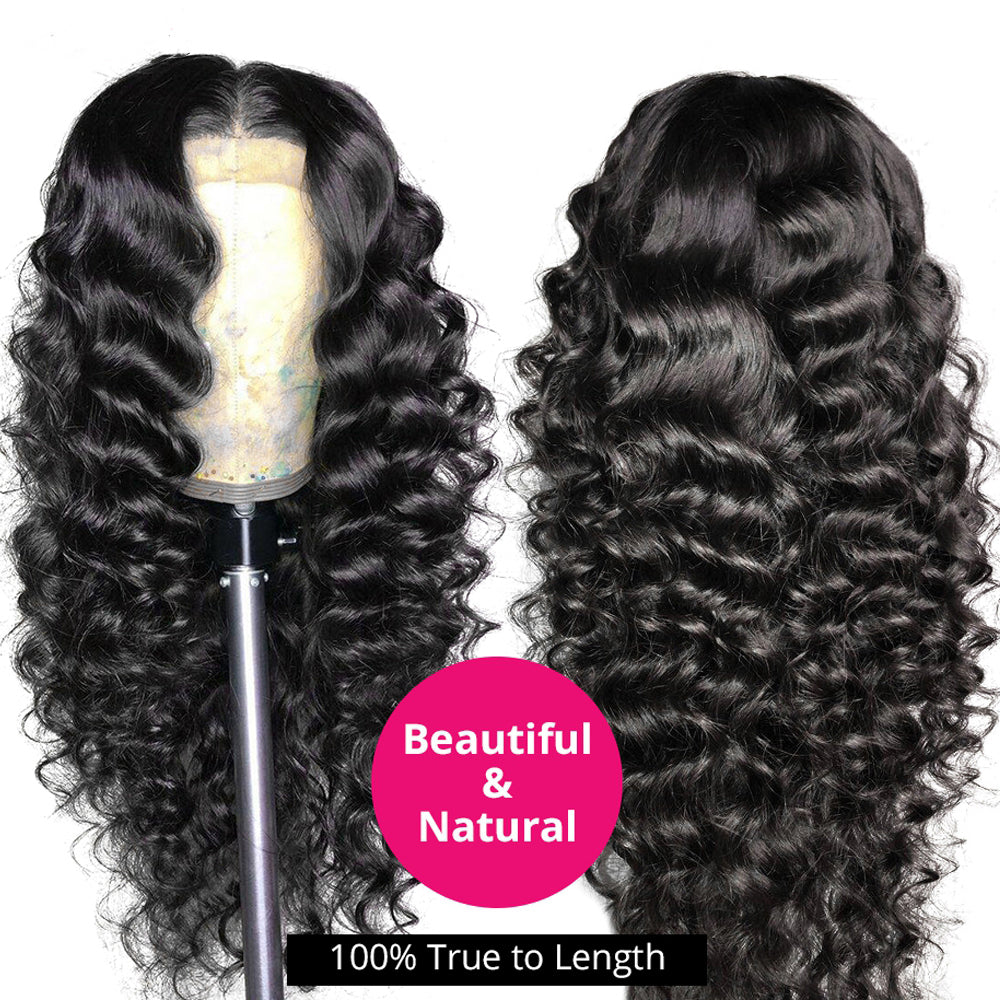 Loose Deep Wave 5x5 HD Lace Closure Pre Plucked Human Hair