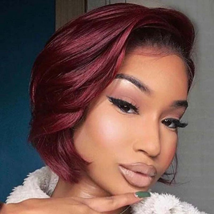Flash Sale-Pixie Cut Wig Human Hair Short Bob For Black Women 1B-99J Pre plucked Wig