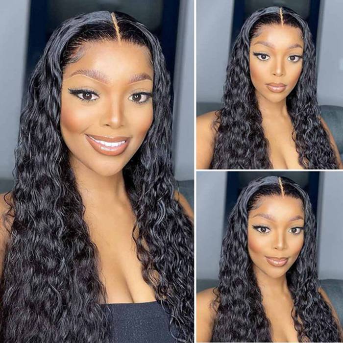 Water Wave 13x4 13x6 Transparent Lace Frontal Wig Brazilian Human Hair Wigs