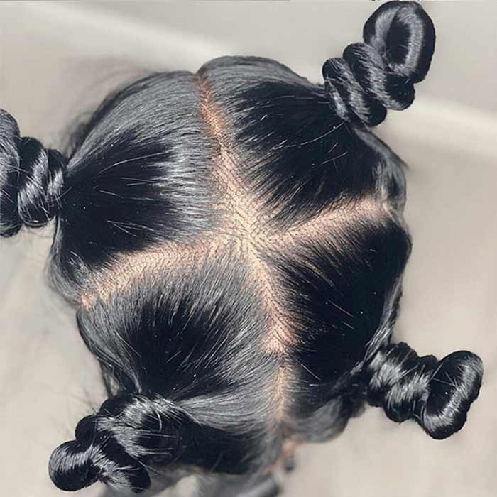 Full Lace Human Hair Wigs for Women Straight Lace Front Wig Pre Plucked
