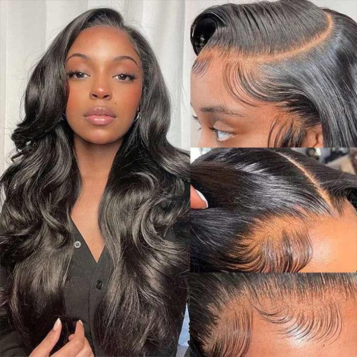 [Flash Deal] 4x4 / 5x5 HD Swiss Lace Body Wave / Straight Brazilian Virgin Human Hair Wigs