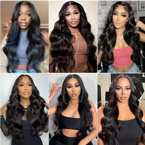 [Flash Deal] 4x4 / 5x5 HD Swiss Lace Body Wave / Straight Brazilian Virgin Human Hair Wigs