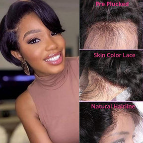 Flash Sale-Pixie Cut Short Bob Wig Straight Human Hair