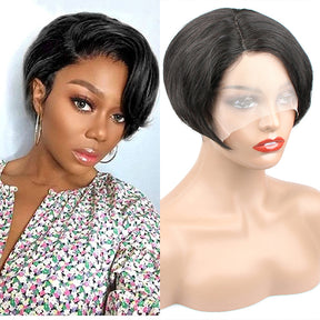 Flash Sale-Pixie Cut Short Bob Wig Straight Human Hair