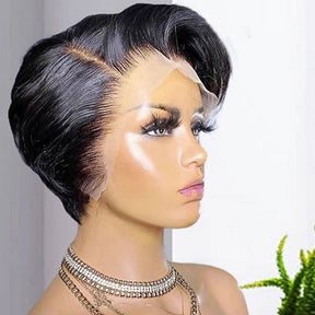 Flash Sale-Pixie Cut Short Bob Wig Straight Human Hair