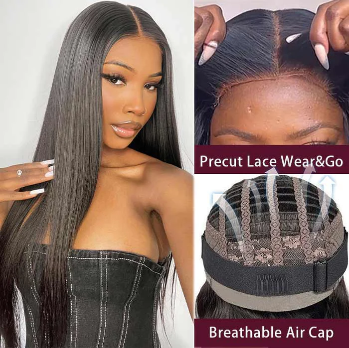 Mandisa Flash Sale Air Cap Pre-Cut Wear Go Breathable Glueless Wigs