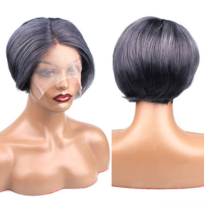 Mandisa Flash Sale Grey Color Pixie Short Bob Wig