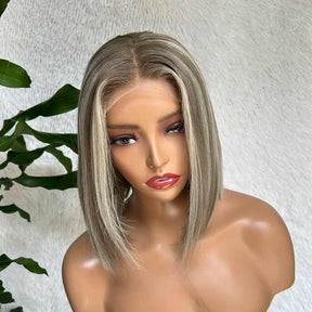 Platinum Highlight Bob 5x5 13x4 HD Lace Wigs Straight Human Hair