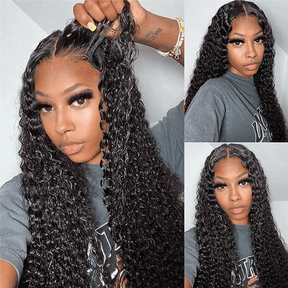 Wear And Go-Jerry Curly HD Glueless Human Hair Pre Cut Lace Wig