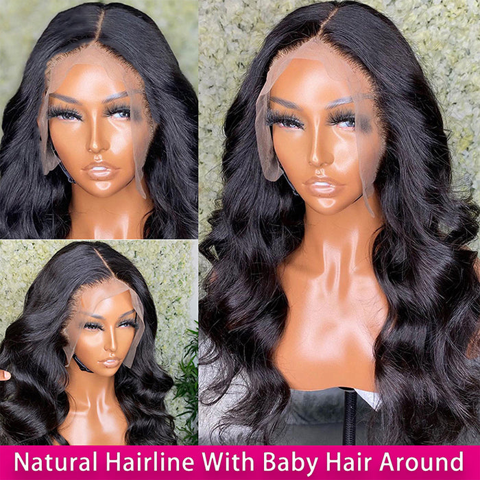 15A Double Drawn Salon Quality-13x4 Body Wave HD Lace Front Human Hair Wigs For Women