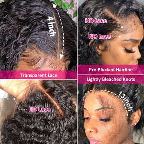 15A Double Drawn Salon Quality-13x4 Thick Afo Kinky Curly HD Lace Frontal Human Hair Wigs