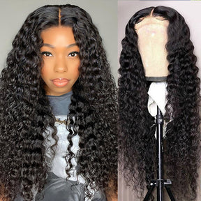 15A Double Drawn Salon Quality-13x4 Lace Front Human Hair Deep Wave Pre-plucked Wigs
