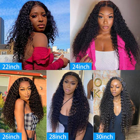 15A Double Drawn Salon Quality- Water Wave Lace Front Wigs For Women Pre-Plucked With Baby Hair