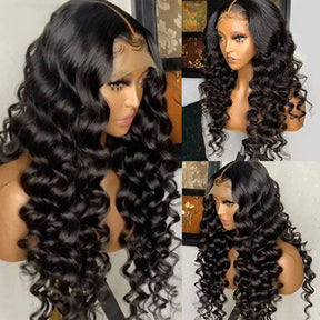 15A Double Drawn Salon Quality-Loose Wave Lace Front Wigs For Women Pre-Plucked With Baby Hair