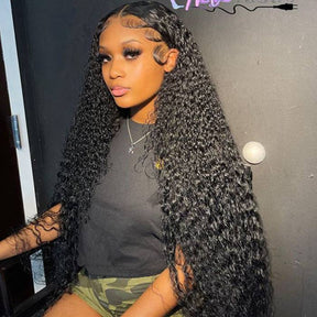13x4 Jerry Curly HD Lace Front Wig 100% Human Hair For Black Women