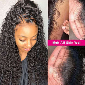 13x4 Jerry Curly HD Lace Front Wig 100% Human Hair For Black Women