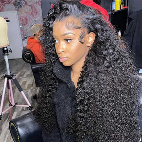 13x4 Jerry Curly HD Lace Front Wig 100% Human Hair For Black Women
