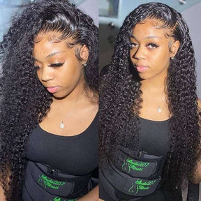 13x4 Jerry Curly HD Lace Front Wig 100% Human Hair For Black Women