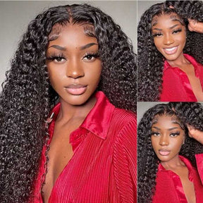 13x4 Jerry Curly HD Lace Front Wig 100% Human Hair For Black Women