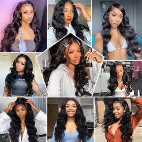 13x4 HD Lace Front Wigs Body Wave Human Hair Skin Melt Lace Wig