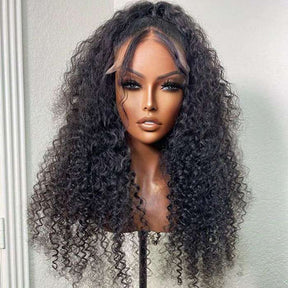 13x4 Lace Front Wigs Kinky Curly Human Hair HD Skin Melt Lace Wigs