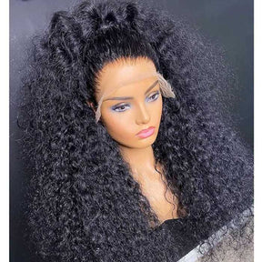 13x4 Lace Front Wigs Kinky Curly Human Hair HD Skin Melt Lace Wigs