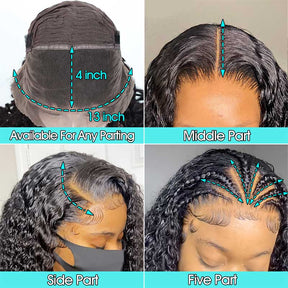 13x4 HD Lace Front Wigs Straight Human Hair Skin Melt Lace Wig