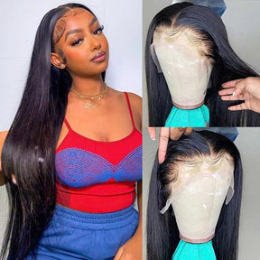 13x4 HD Lace Front Wigs Straight Human Hair Skin Melt Lace Wig