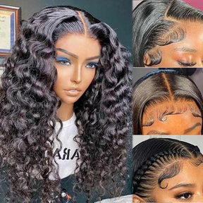 13x6 HD Transparent Full Lace Frontal Loose Deep Wave Wig