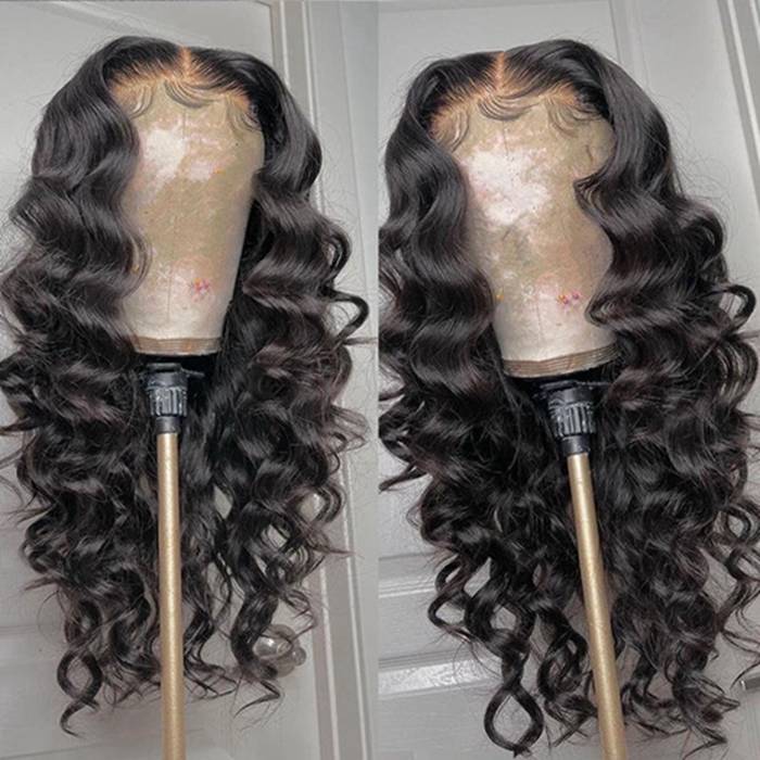 13x6 Lace Frontal Wig Loose Wave Lace Wig Transparent Lace Wigs