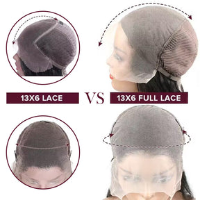 13x6 HD Transparent Full Lace Front Straight Human Hair Wigs