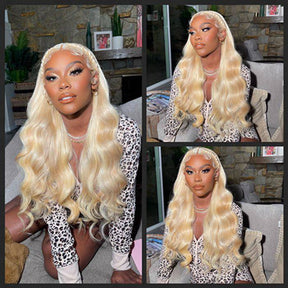 360 Glueless Body Wave Lace Wigs 613 Blonde Lace Front Wig For Women