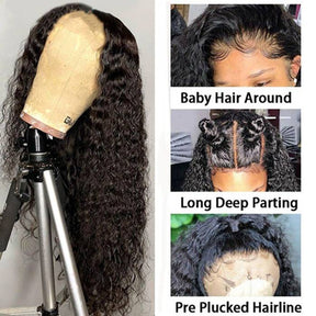 13x6 Kinky Curly Lace Front Human Hair Wigs For Black Woman