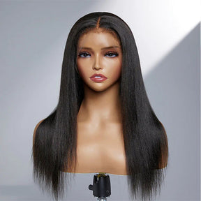 4C Edge Hairline-Realistic Hairline Straight 13x4/13x6 HD Transparent Lace Front Human Hair Wigs