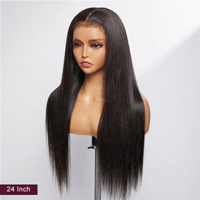 4C Edge Hairline-Realistic Hairline Straight 13x4/13x6 HD Transparent Lace Front Human Hair Wigs